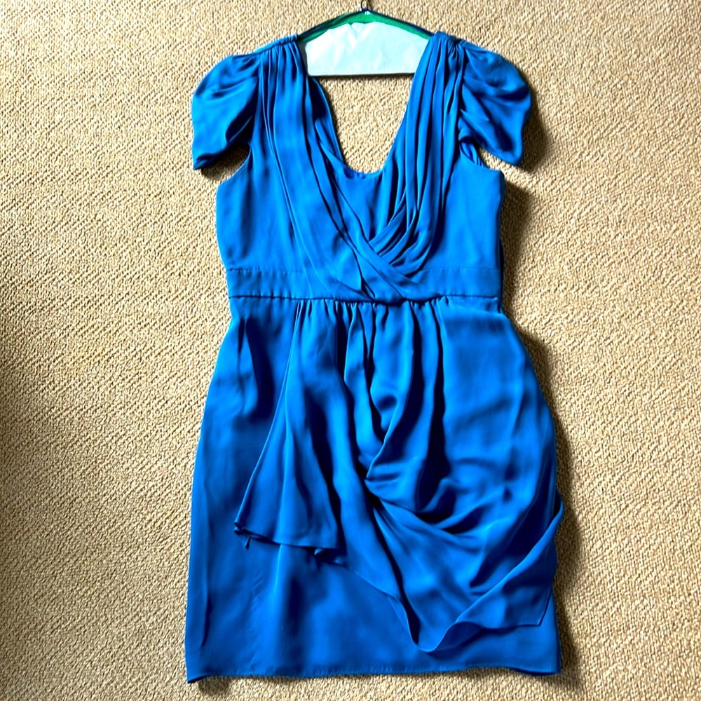 Tibi Royal Blue Silk Dress